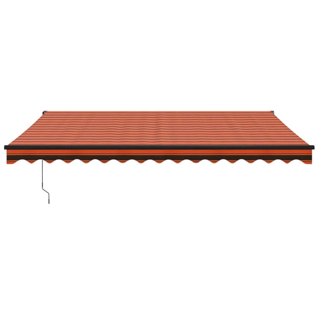 Automatinė ištraukiama markizė, oranžinė ir ruda, 4,5x3m
