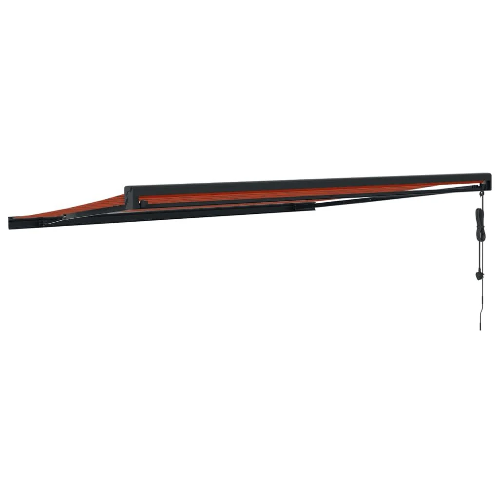 Ištraukiama markizė, oranžinė/ruda, 4x3m, audinys ir aliuminis