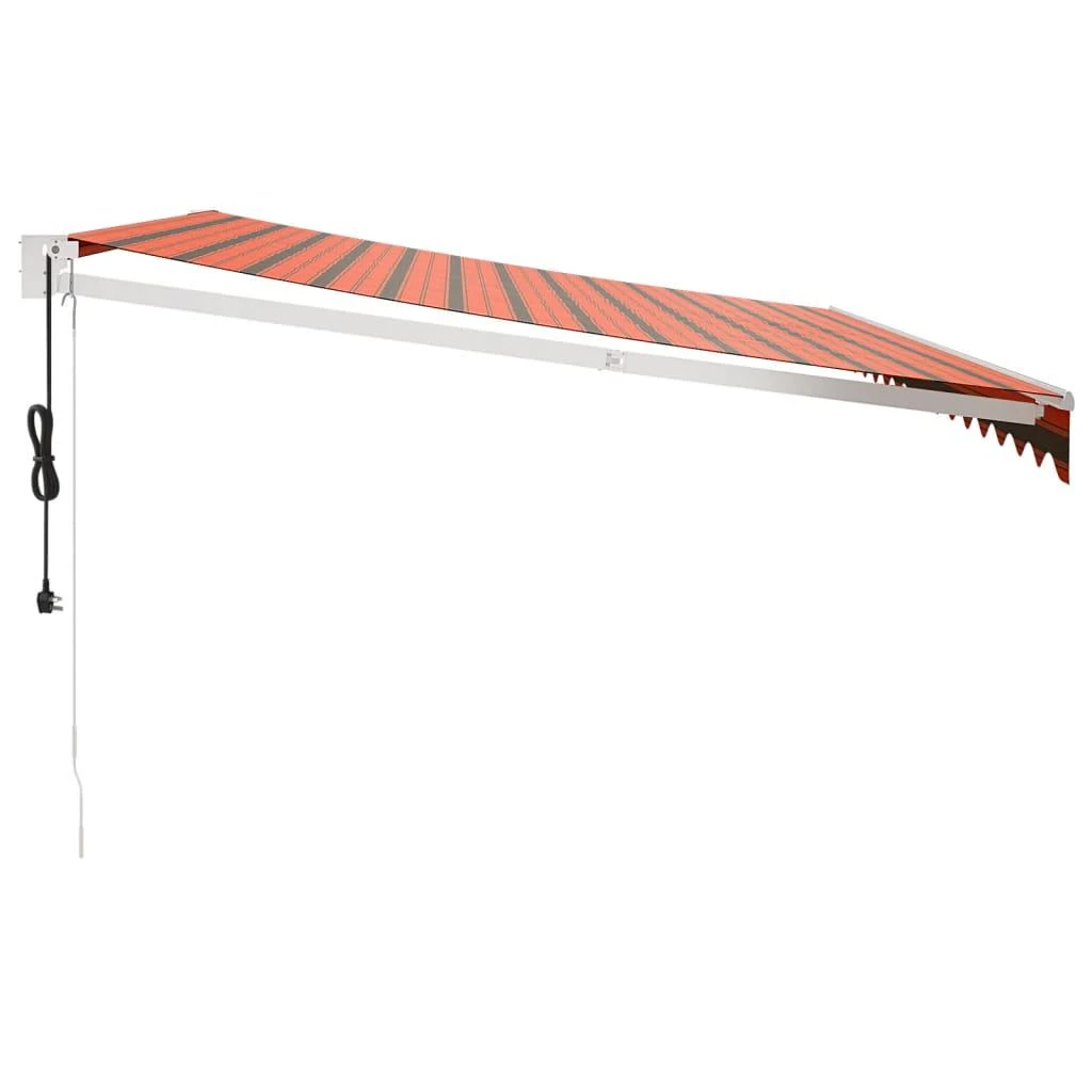 Automatinė ištraukiama markizė, oranžinė ir ruda, 4x3m