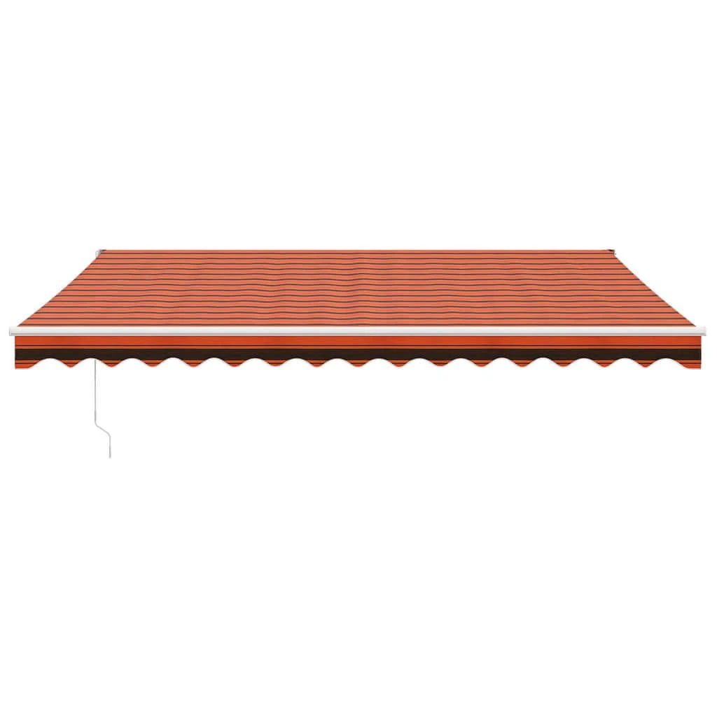Automatinė ištraukiama markizė, oranžinė ir ruda, 4x3m