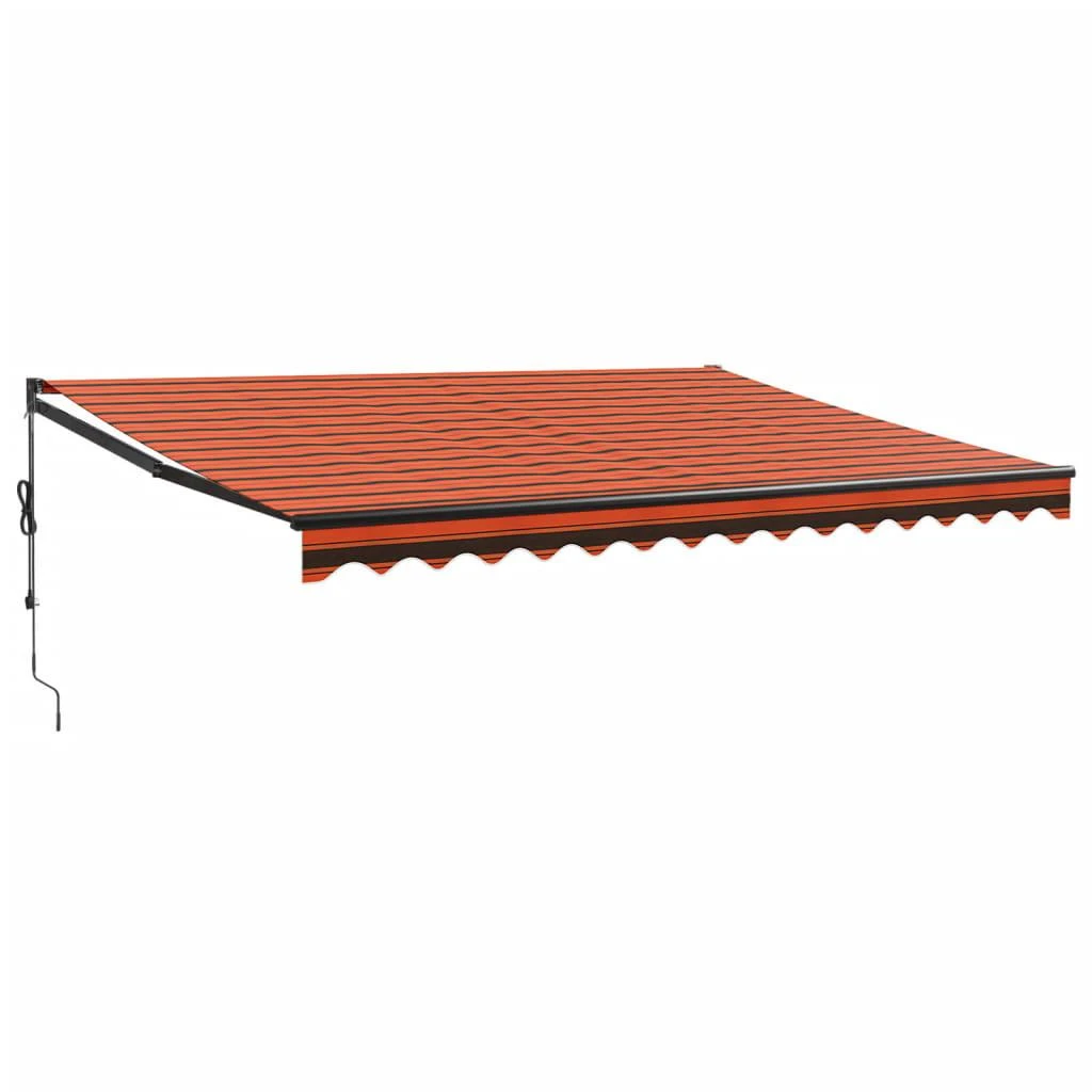 Automatinė ištraukiama markizė, oranžinė ir ruda, 4x3m