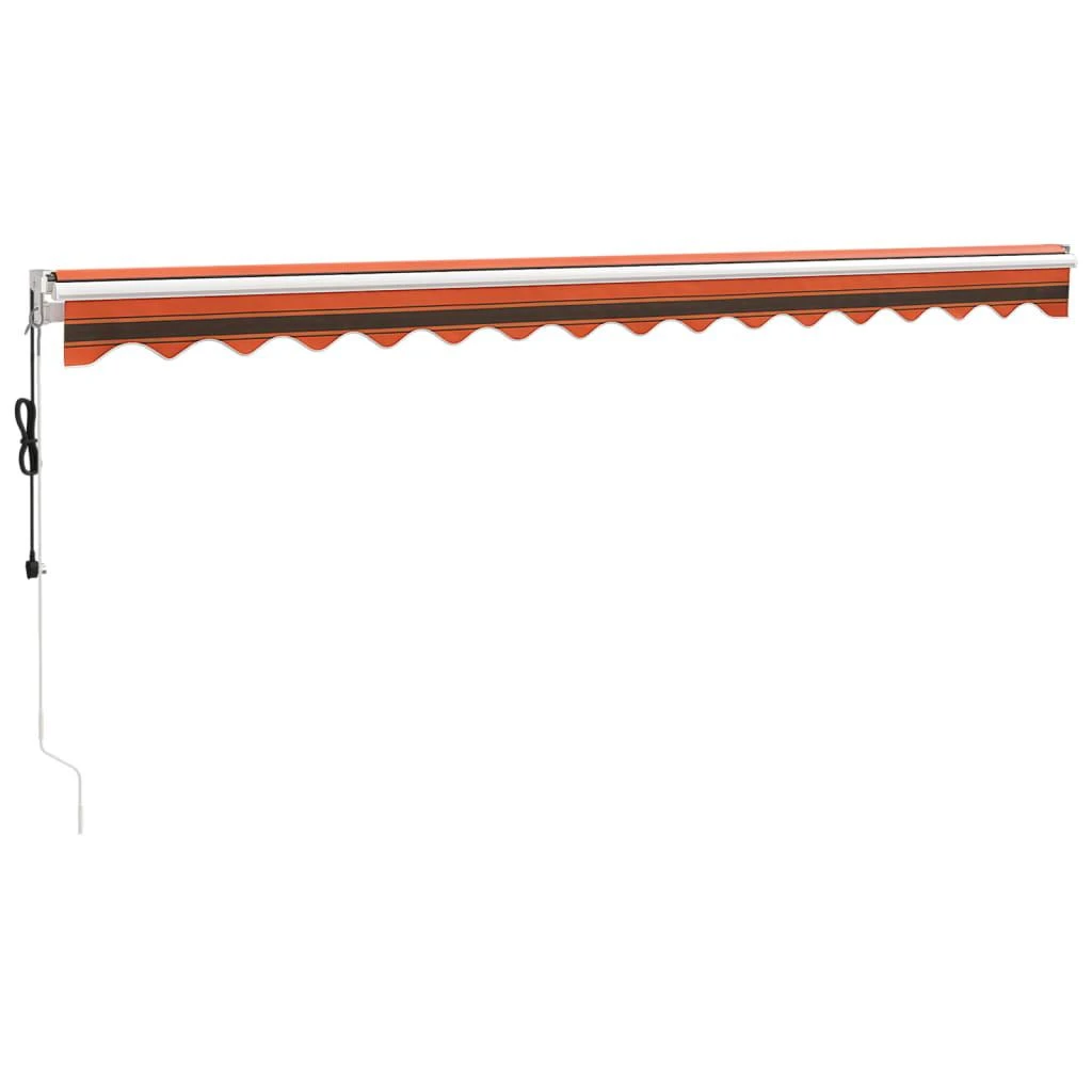 Automatinė ištraukiama markizė, oranžinė ir ruda, 4x3m
