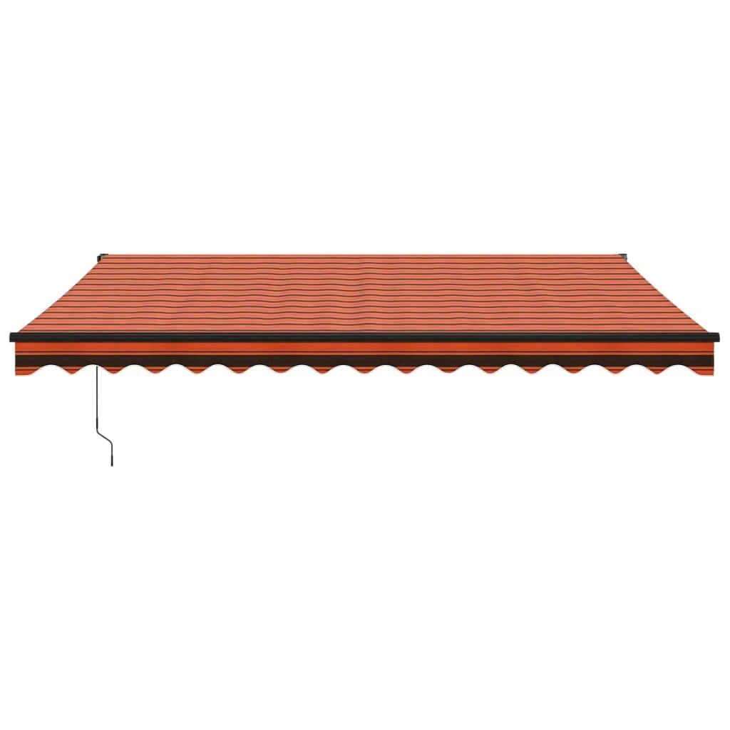 Ištraukiama markizė, oranžinė/ruda, 4x3m, audinys ir aliuminis