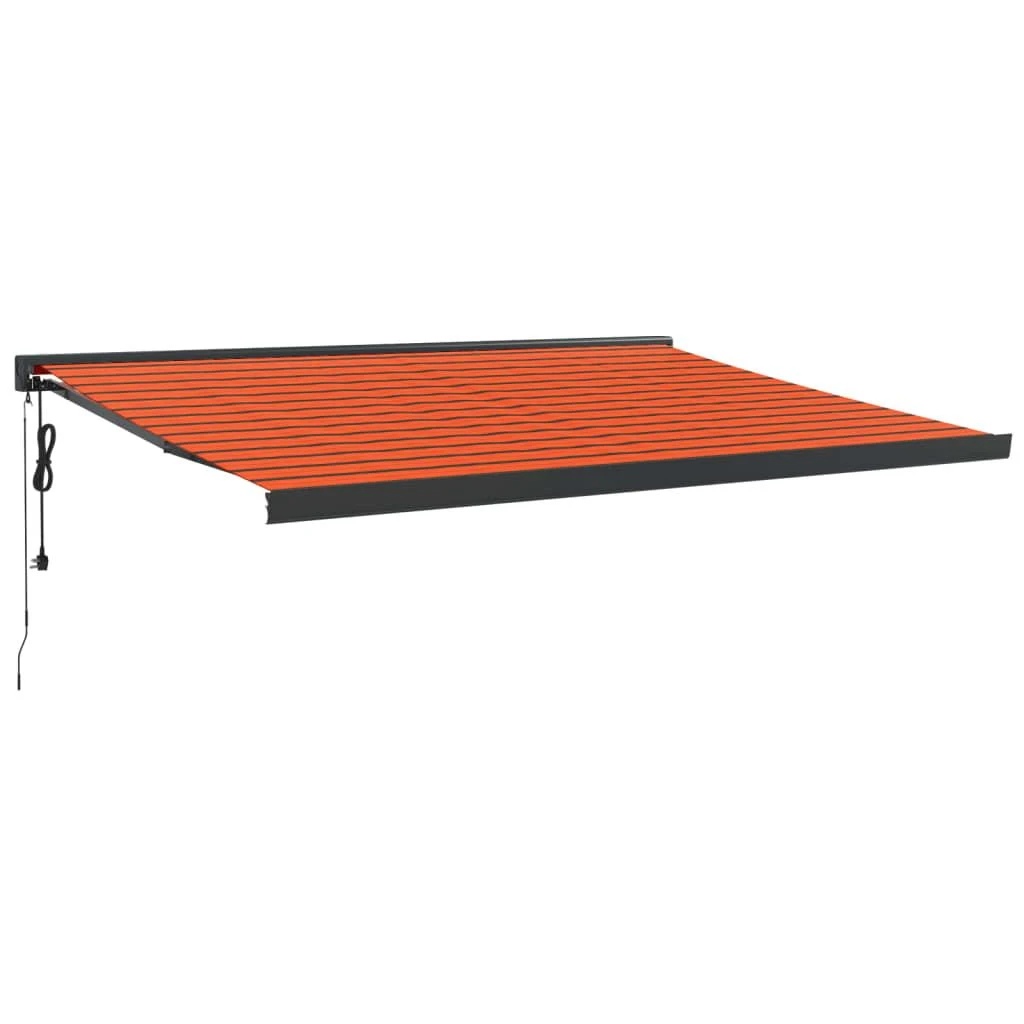 Ištraukiama markizė, oranžinė/ruda, 4x3m, audinys ir aliuminis