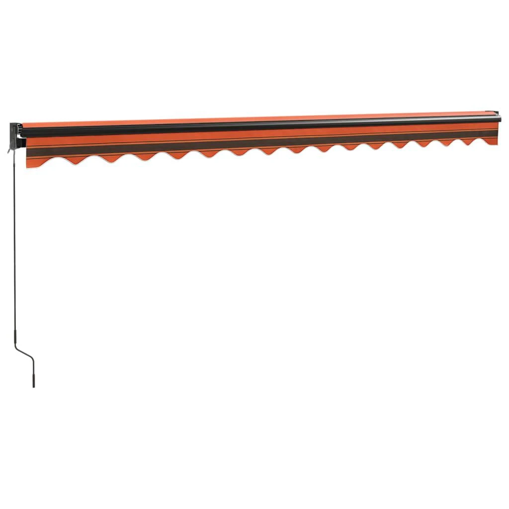 Ištraukiama markizė, oranžinė/ruda, 4x3m, audinys ir aliuminis