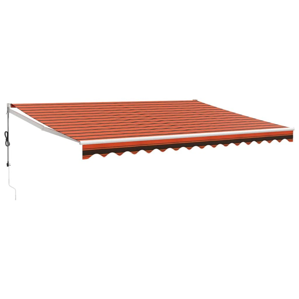 Automatinė ištraukiama markizė, oranžinė ir ruda, 4x3m