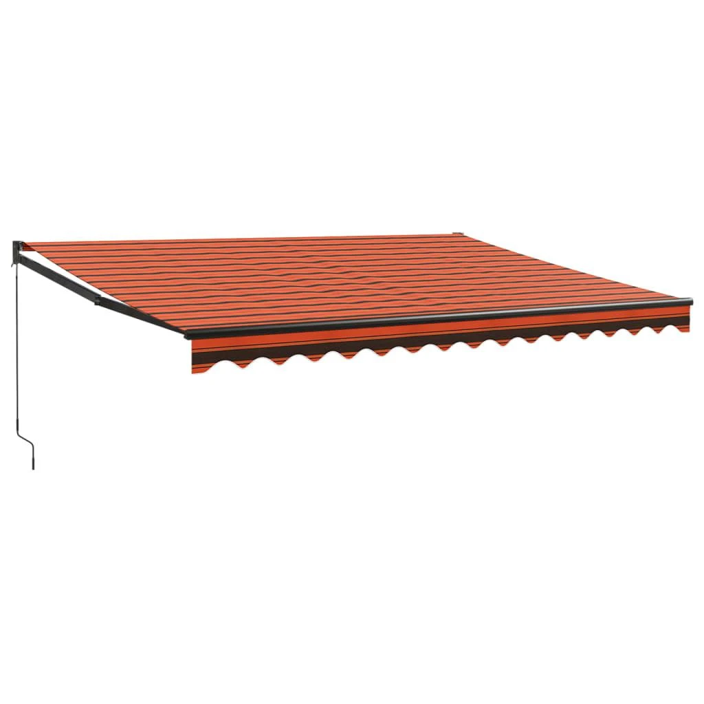 Ištraukiama markizė, oranžinė/ruda, 4x3m, audinys ir aliuminis