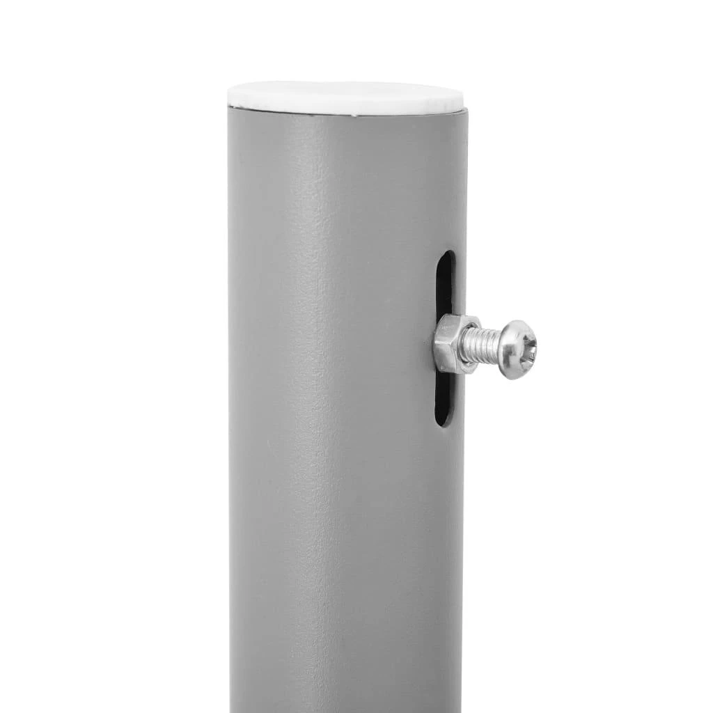 Ištraukiama šoninė kiemo pertvara, mėlynos spalvos, 140x500cm