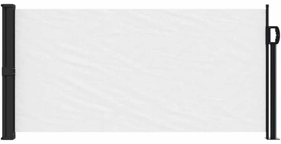 Ištraukiama šoninė markizė, baltos spalvos, 100x500cm