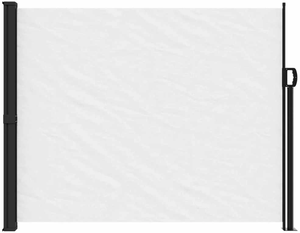 Ištraukiama šoninė markizė, baltos spalvos, 160x500cm
