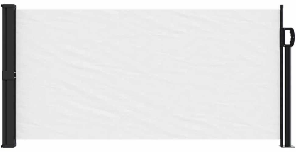 Ištraukiama šoninė markizė, baltos spalvos, 100x300cm