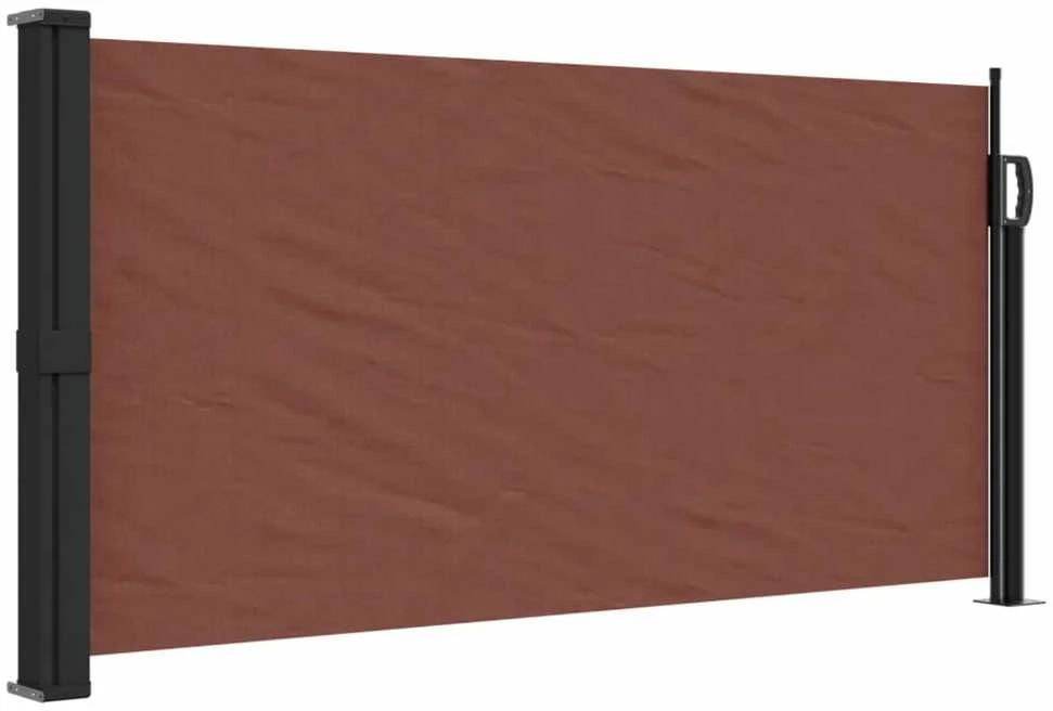 Ištraukiama šoninė markizė, rudos spalvos, 100x300cm