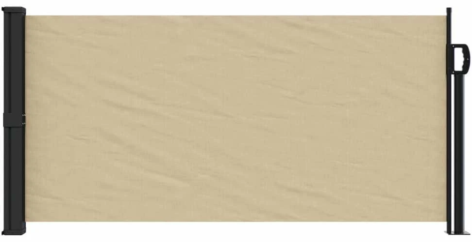 Ištraukiama šoninė markizė, smėlio spalvos, 100x500cm
