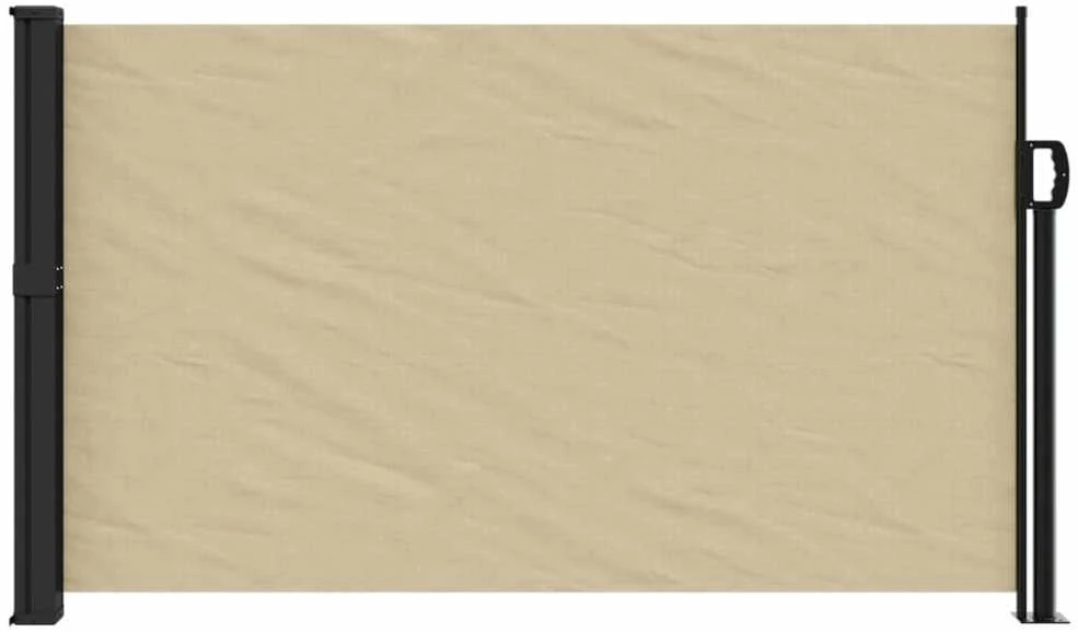 Ištraukiama šoninė markizė, smėlio spalvos, 117x300cm