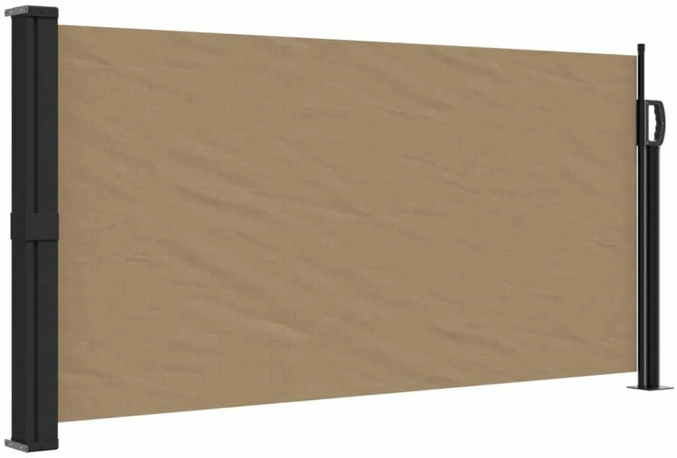 Ištraukiama šoninė markizė, taupe spalvos, 100x500cm