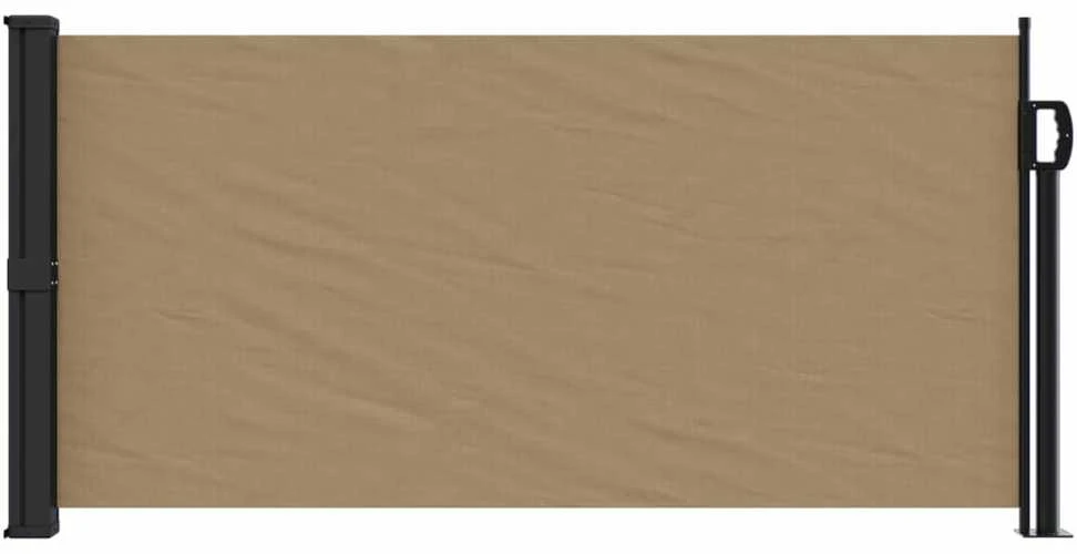 Ištraukiama šoninė markizė, taupe spalvos, 100x500cm