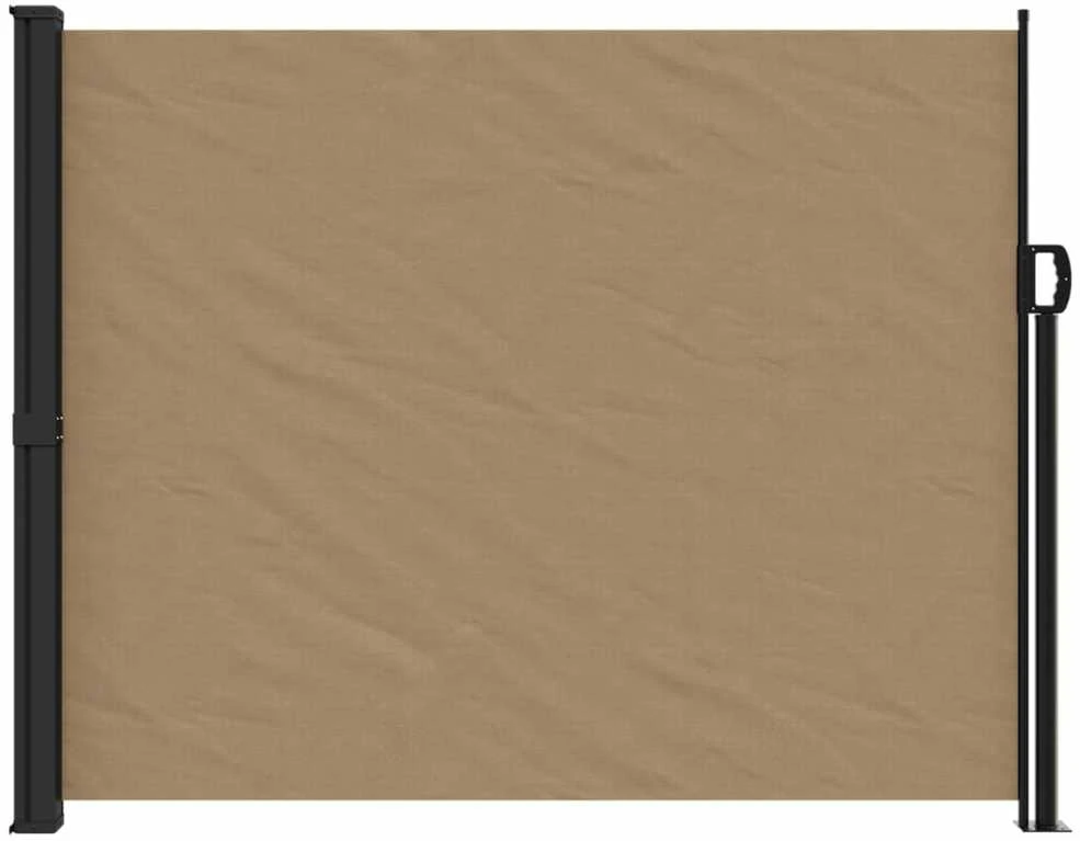 Ištraukiama šoninė markizė, taupe spalvos, 160x500cm