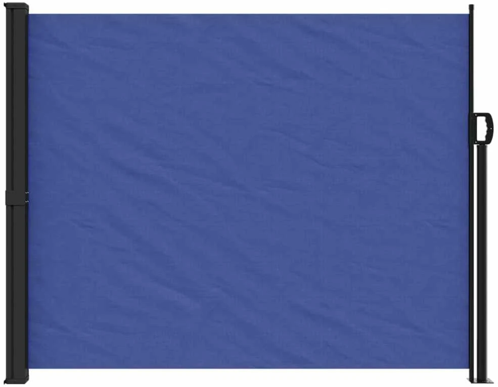 Ištraukiama šoninė pertvara, mėlynos spalvos, 160x600cm