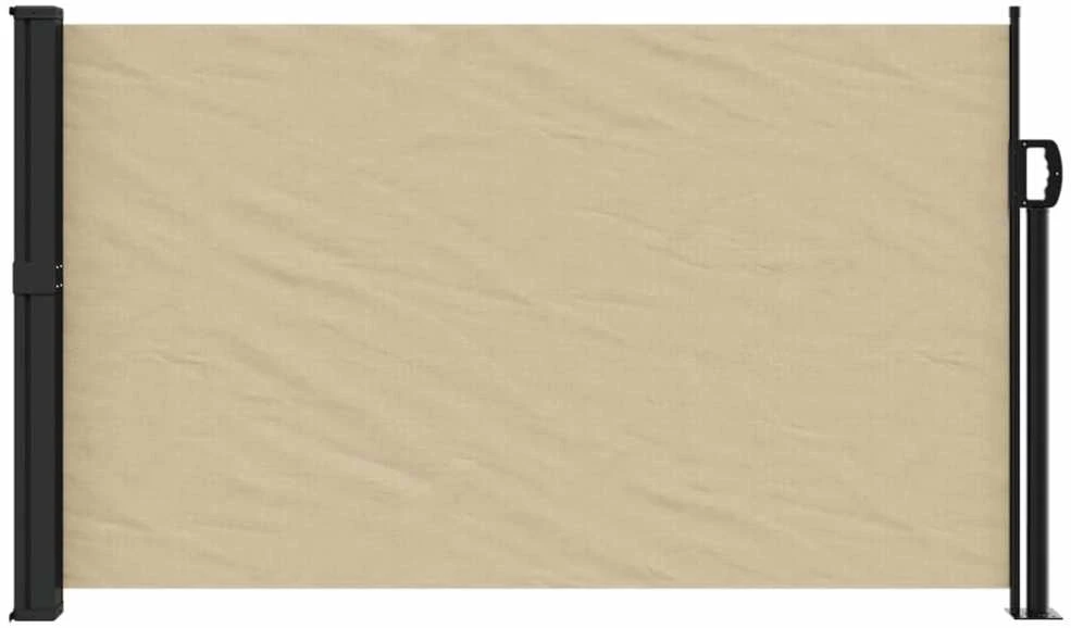Ištraukiama šoninė pertvara, smėlio spalvos, 120x600cm