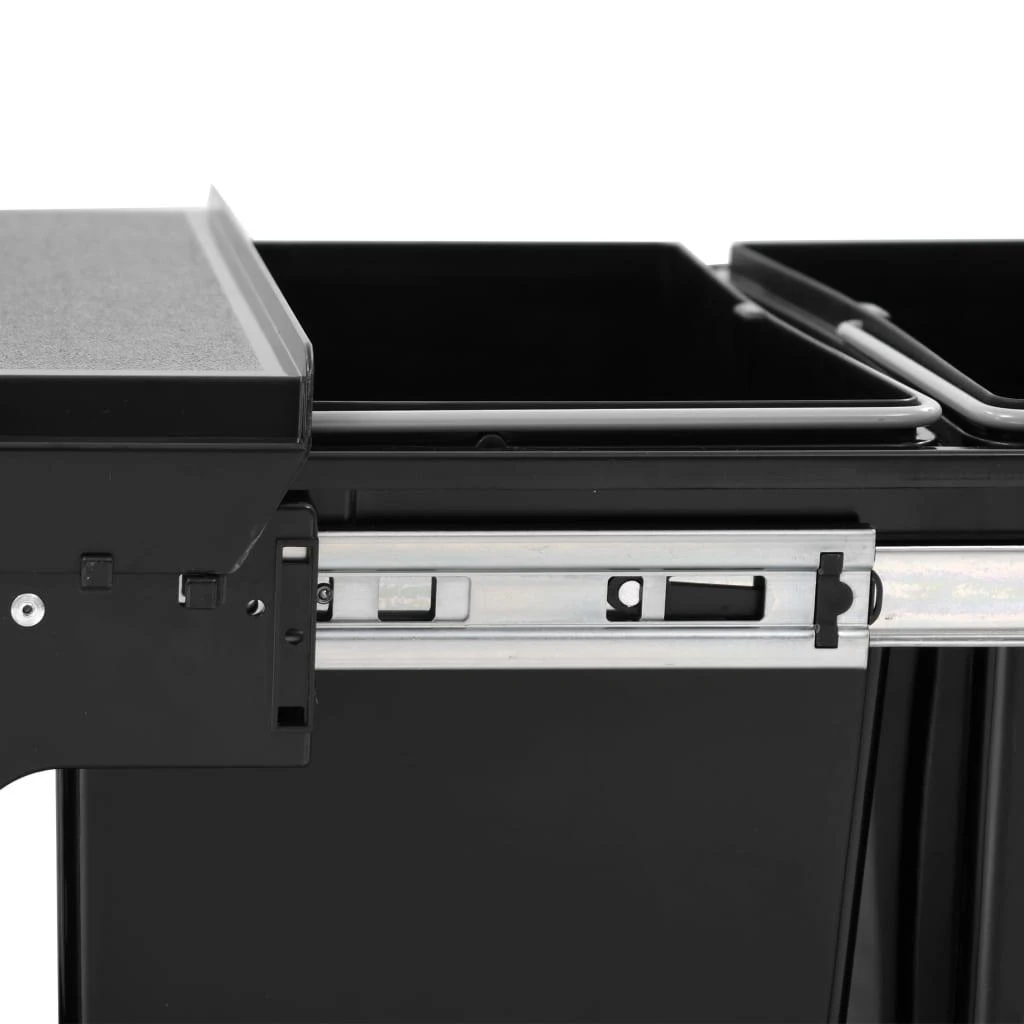 Ištraukiama virtuvės spintelės šiukšliadėžė, 48l, soft-close