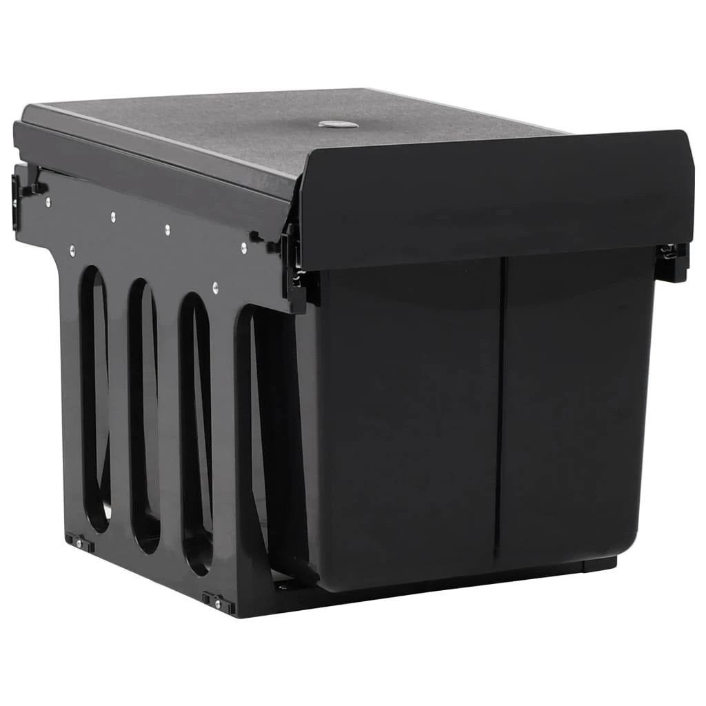 Ištraukiama virtuvės spintelės šiukšliadėžė, 48l, soft-close