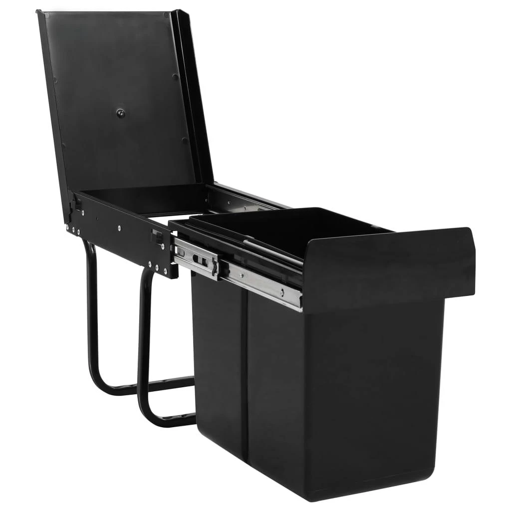 Ištraukiama virtuvės spintelės šiukšliadėžė, 20l, soft-close