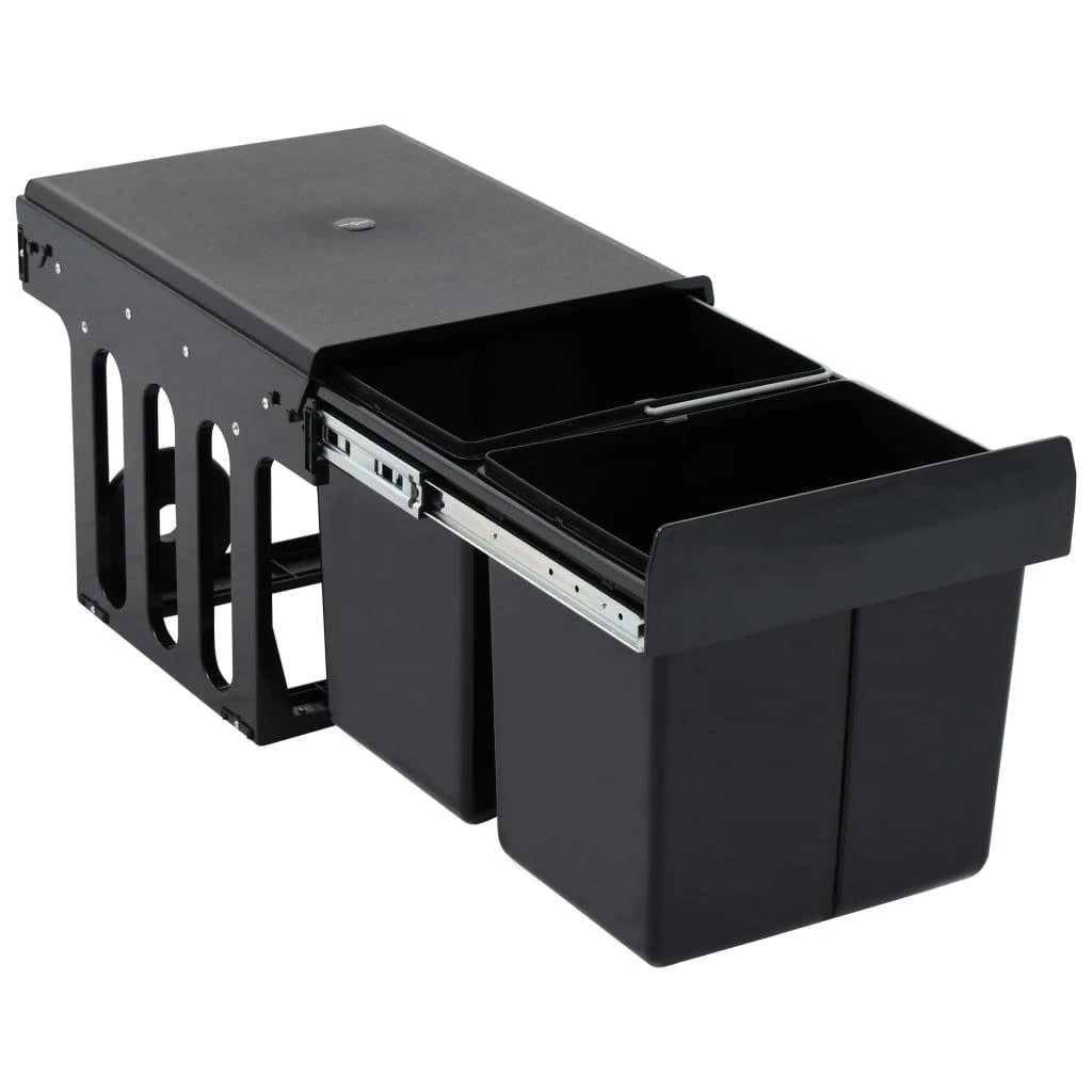 Ištraukiama virtuvės spintelės šiukšliadėžė, 36l, soft-close