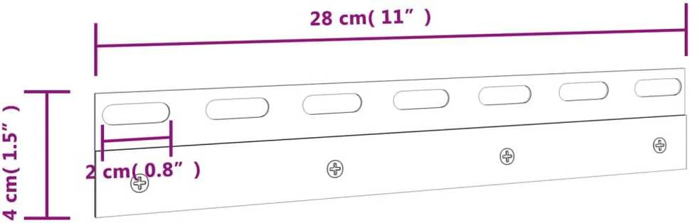 Jungiamosios plokštės, 4vnt., sidabrinės, 28cm, plienas