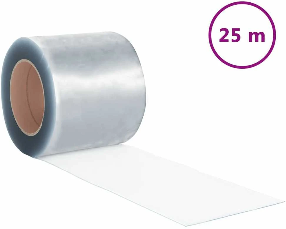 Juostų užuolaidai ritinys, PVC, 2x200mm, 25m
