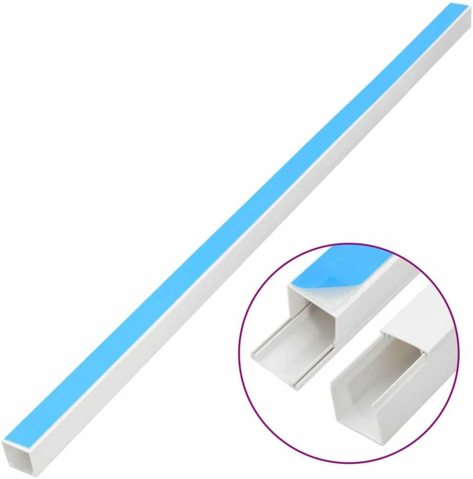 Kabelių kanalas, 30x15mm, 10m, PVC, savaime prilimpantis