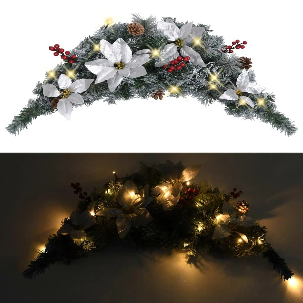 Kalėdinė arka su LED lemputėmis, žalios spalvos, 90cm, PVC