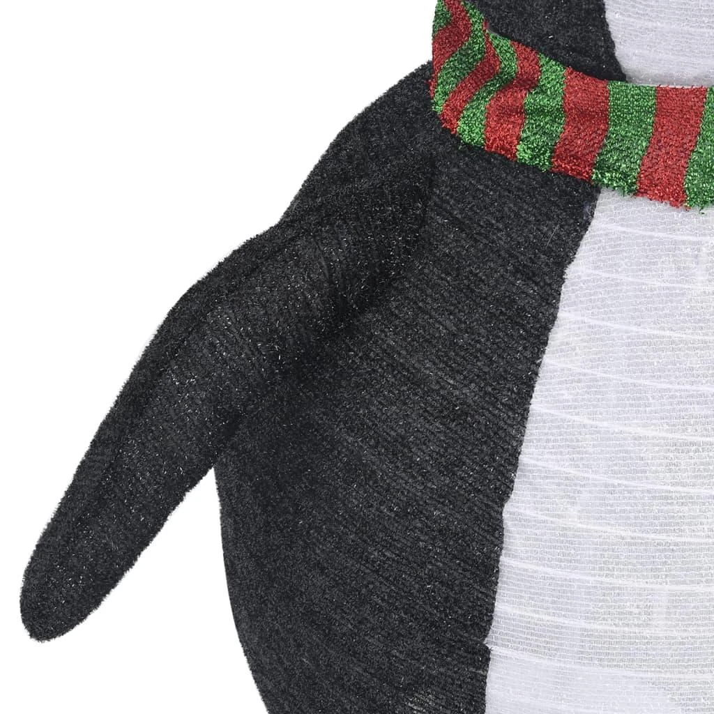 Kalėdinė dekoracija pingvinas, 120cm, prabangus audinys, LED