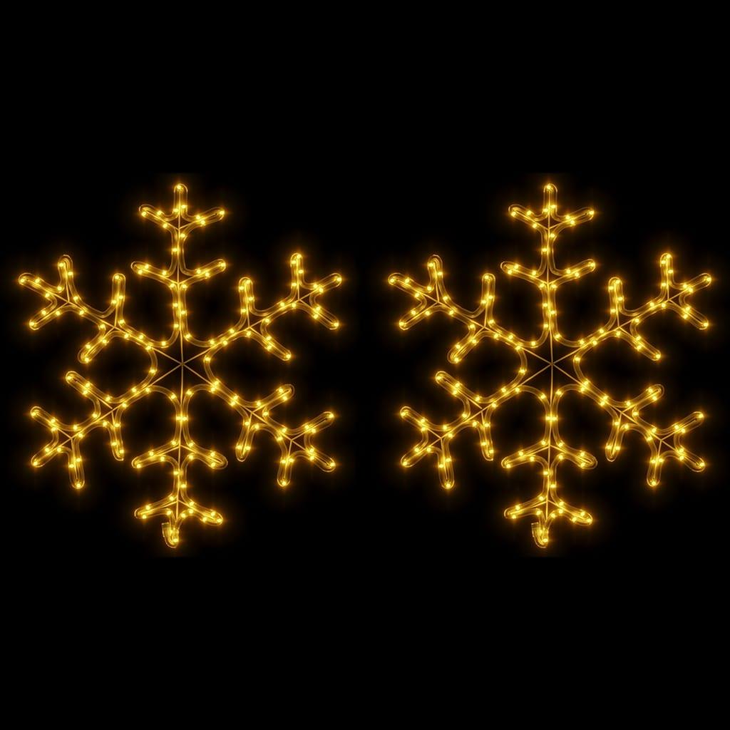 Kalėdinės dekoracijos snaigės su LED, 2vnt., 59x59cm