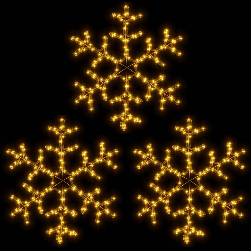 Kalėdinės dekoracijos snaigės su LED, 3vnt., 59x59cm