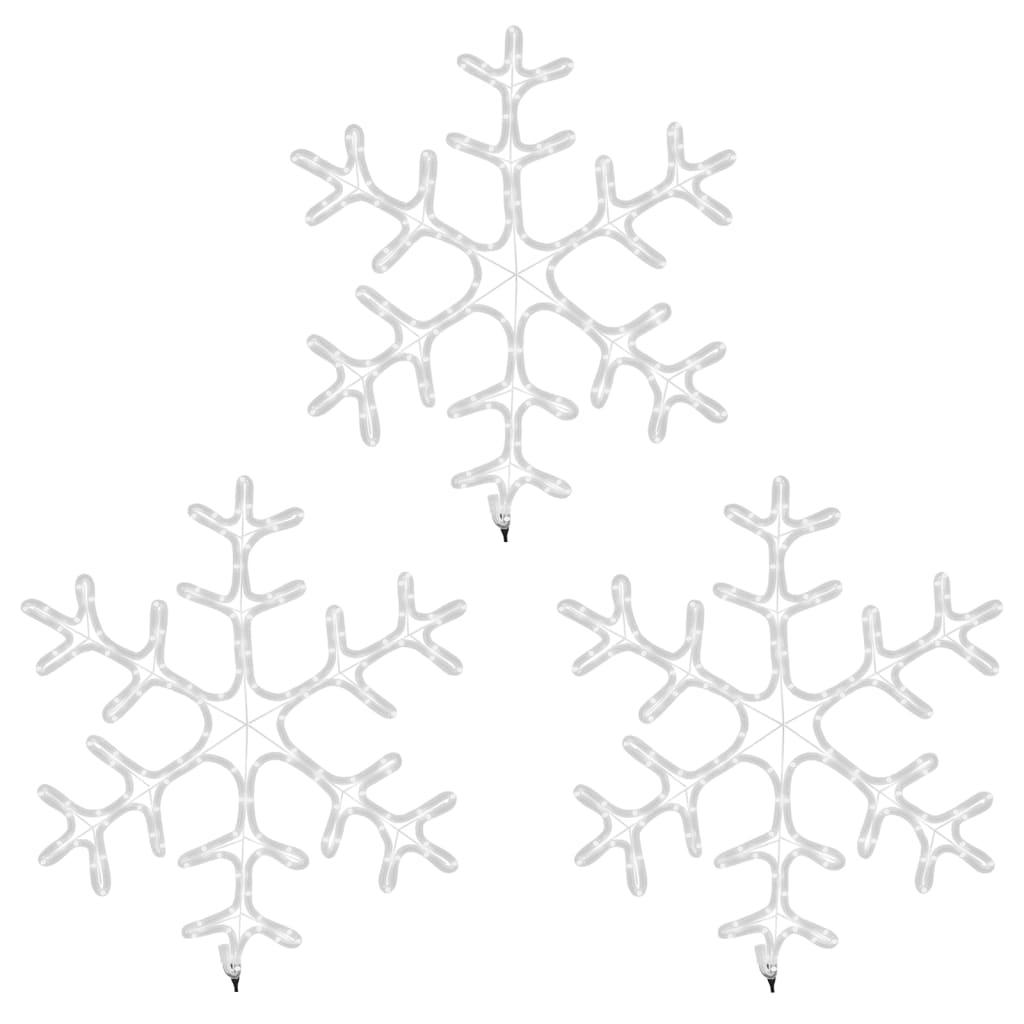 Kalėdinės dekoracijos snaigės su LED, 3vnt., 59x59cm