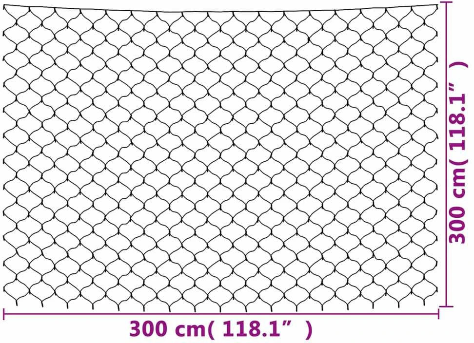 Kalėdinių lempučių tinklas, 3x3m, 306 mėlynos LED