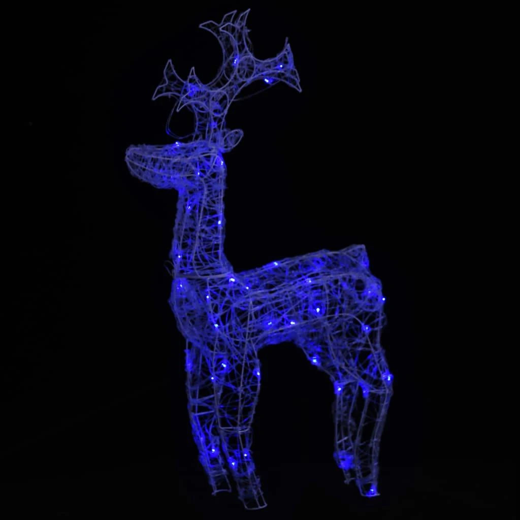 Kalėdų dekoracija elnias, 60x16x100cm, akrilas, 90 LED lempučių