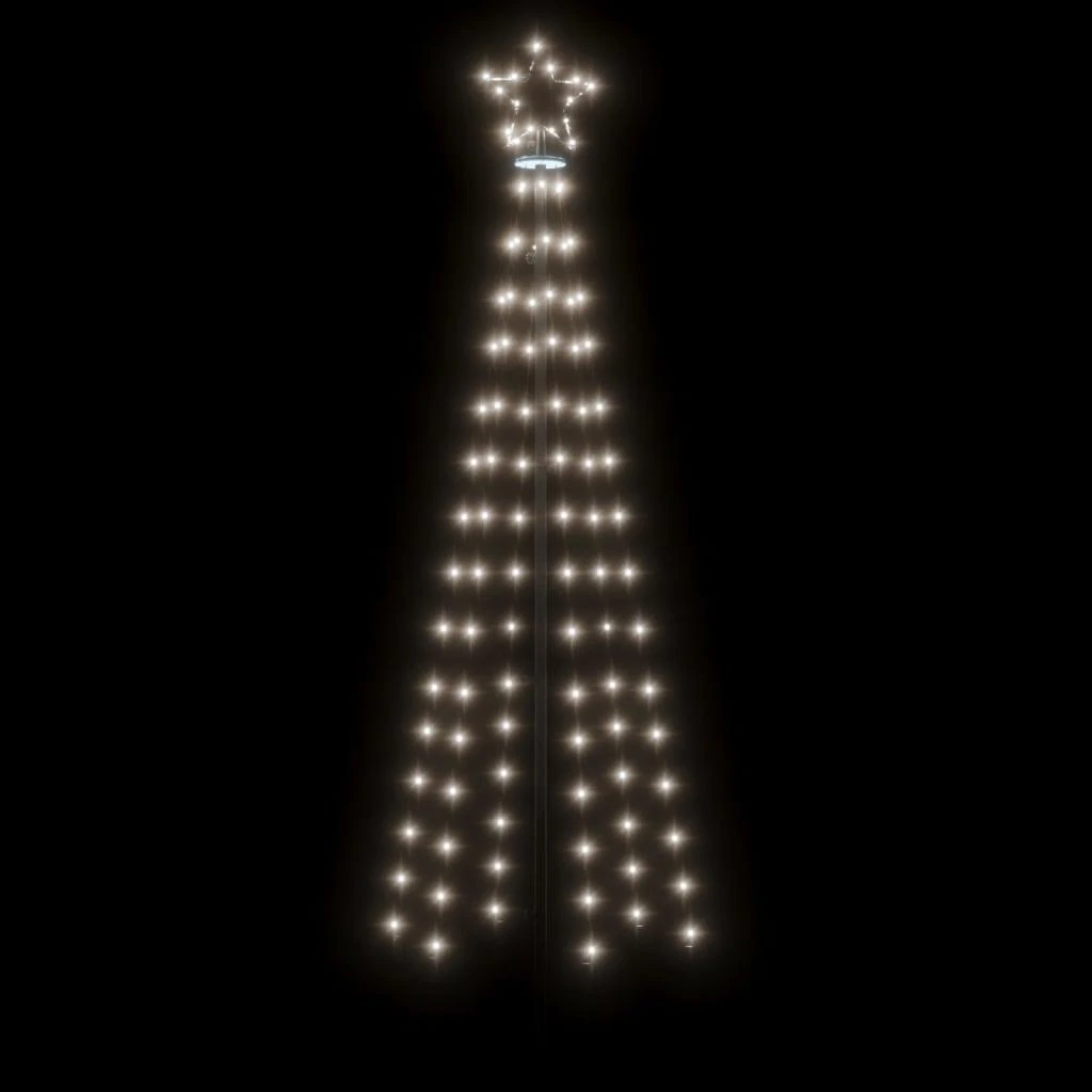 Kalėdų eglutė, 70x180cm, kūgio formos, 108 šaltos baltos LED