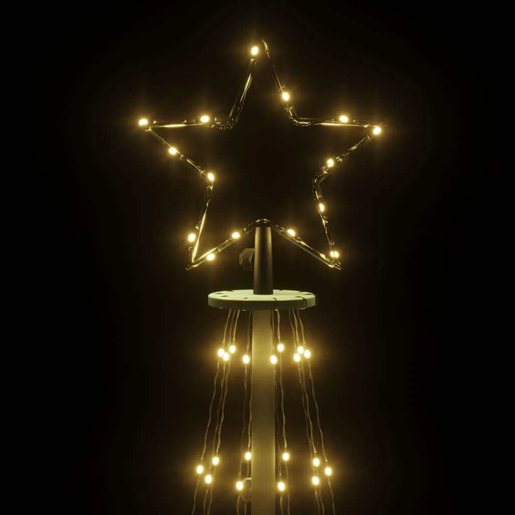 Kalėdų eglutė su kuoliuku, šiltos baltos spalvos, 310LED, 300cm