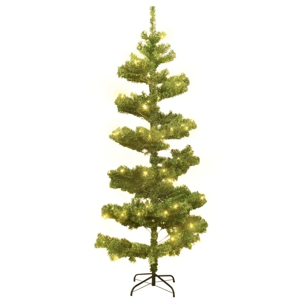 Kalėdų eglutė su stovu, žalia, 180cm, PVC, spiralės formos