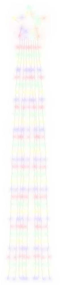 Kalėdų eglutės girlianda, spalvota, 375cm, 320 LED lempučių