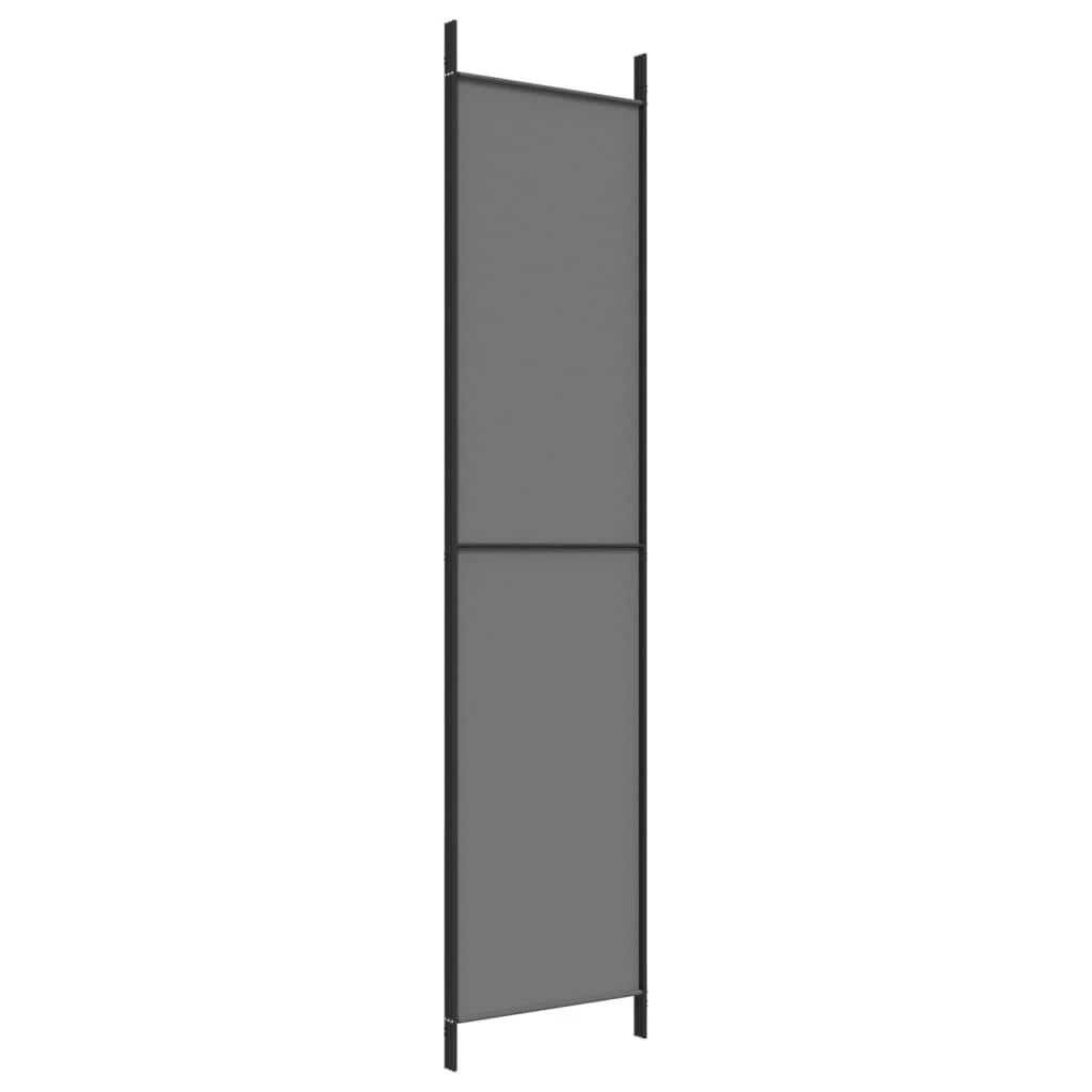 Kambario pertvara, 3 dalių, antracito, 150x220cm, audinys