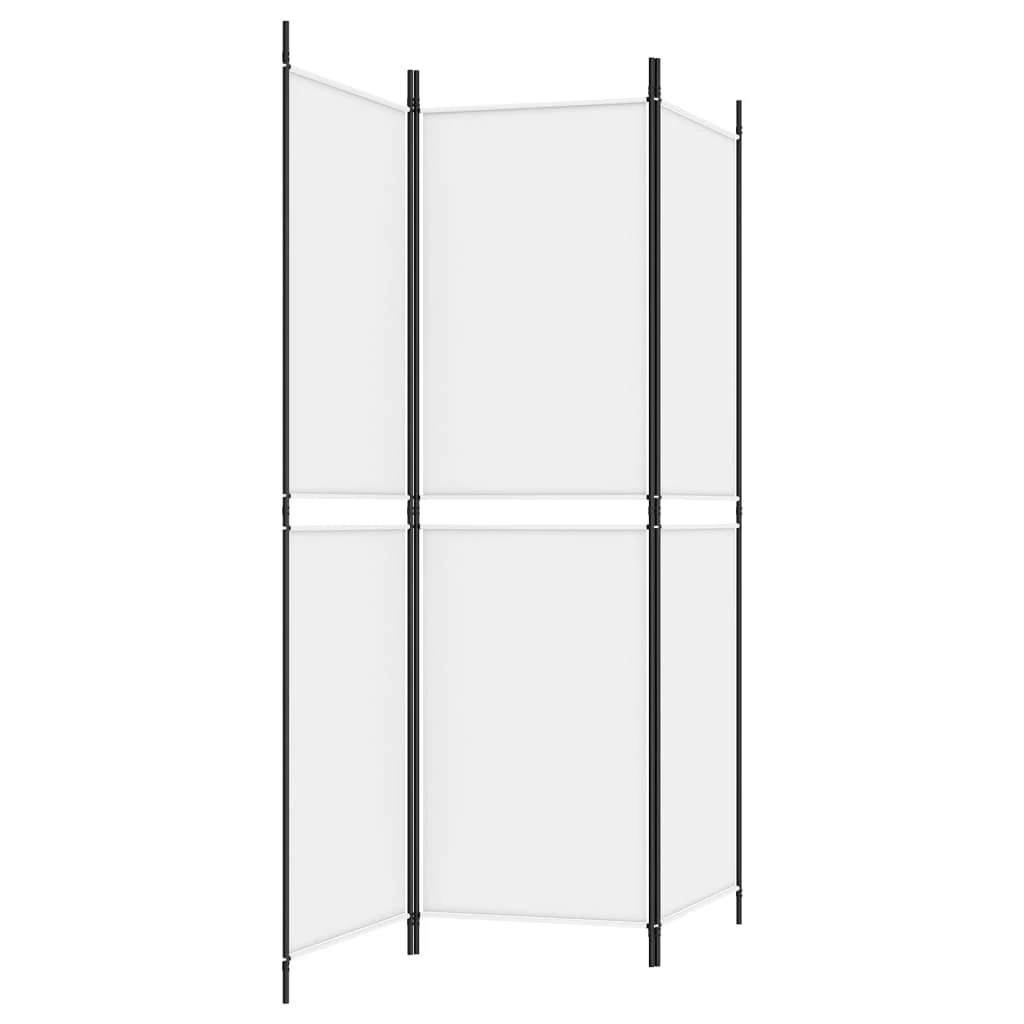 Kambario pertvara, 3 dalių, baltos spalvos, 150x180cm, audinys