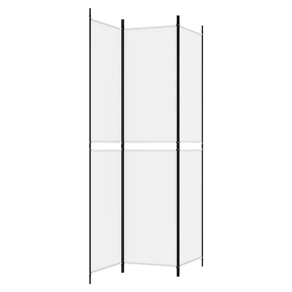 Kambario pertvara, 3 dalių, baltos spalvos, 150x220cm, audinys