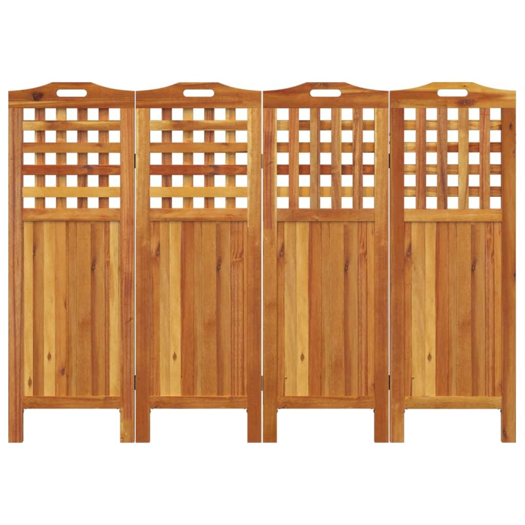 Kambario pertvara, 4 segmentai, 162x2x115cm, akacijos masyvas