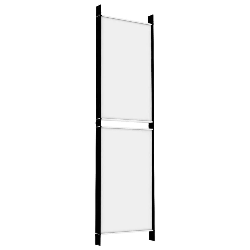 Kambario pertvara, 5 dalių, baltos spalvos, 250x180cm, audinys