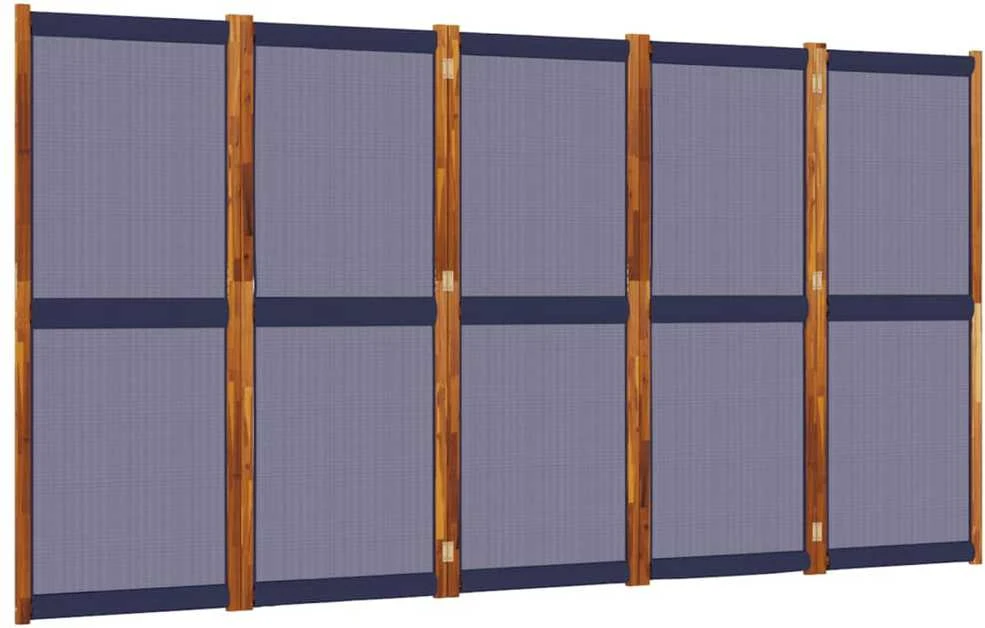 Kambario pertvara, 5 segmentai, tamsiai mėlyna, 350x180cm