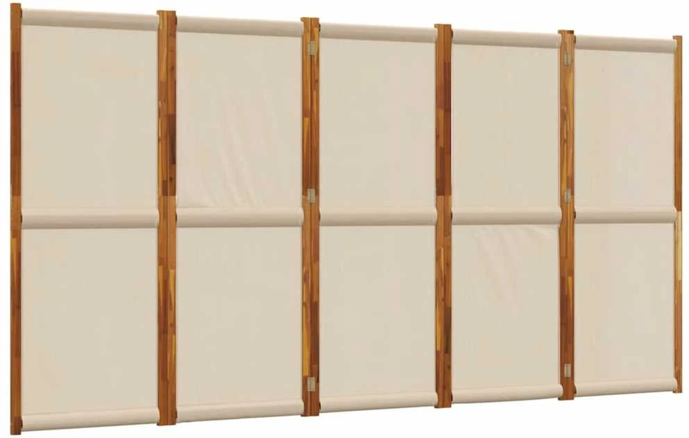 Kambario pertvara, 5 segmentai, taupe spalvos, 350x180cm