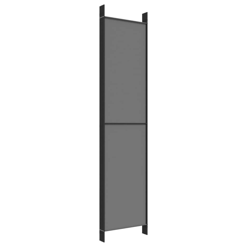 Kambario pertvara, 6 dalių, antracito, 300x220cm, audinys