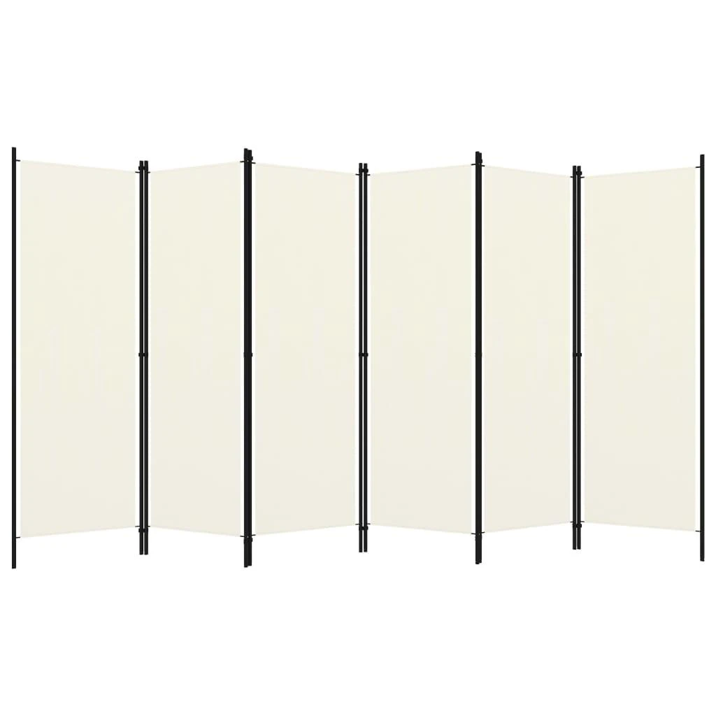 Kambario pertvara, 6 dalių, baltos spalvos, 300x180cm